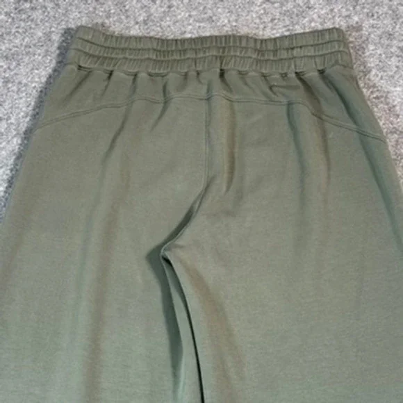 SPANX AirEssentials Wide Leg Cropped Pants Spruce Green 1X Casual Boho‎ Comfy